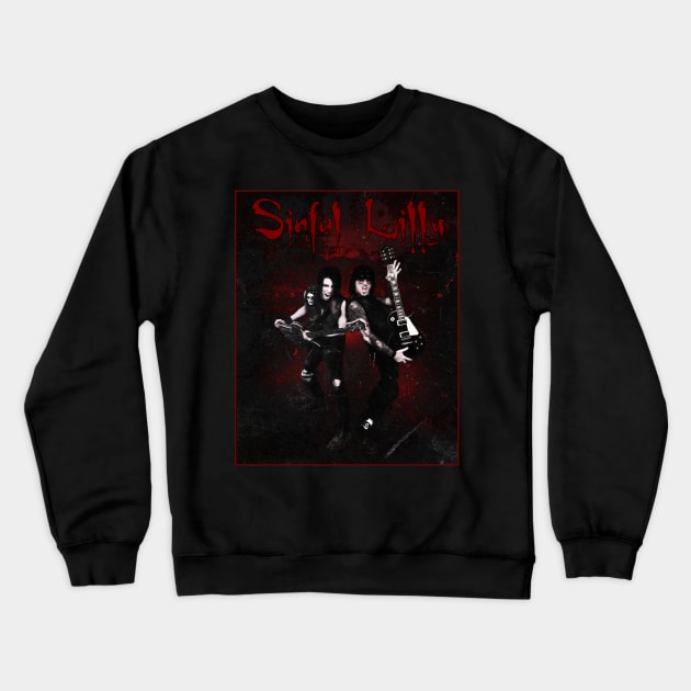 Sinful Lilly Red & Black Crewneck Sweatshirt by SinfulLIlly